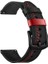 Xiaomi Mi Watch Uyumlu Kordon Deri Kordon Dikişli Luxury Spor Kayış, Siyah 3
