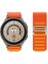 Huawei Watch Gt2 / Gt3 Uyumlu Kordon Alpine Loop Örgü Işlemeli Kumaş Kayış, Turuncu 3