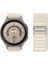 Samsung Galaxy Gear Sport/ S S4 Uyumlu Kordon Alpine Loop Örgü Işlemeli Kumaş Kayış, Beyaz 5