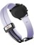 Samsung Galaxy Watch Active Uyumlu Kordon Silikon Magnetik Mıknatıslı Toka Spor Kayış, Lila 4