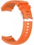 Amazfit Uyumlu Kordon Silikon Spor Çizgili Esnek Tasarım Kayış, Turuncu 2