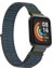 Xiaomi Redmi Watch Lite Uyumlu Kordon Hasır Örgü Kumaş Cırt Cırtlı Yumuşak Kayış, Lacivert - Yeşil 1
