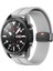 Xiaomi Mi Watch Uyumlu Kordon Silikon Magnetik Tokalı Spor Kayış, Gri 2