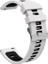 Samsung Galaxy Gear Sport/ S S4 Uyumlu Kordon Silikon Çift Renkli Spor Esnek Kayış, Beyaz-Si 2