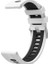 Samsung Galaxy Gear Sport/ S S4 Uyumlu Kordon Silikon Çift Renkli Spor Esnek Kayış, Beyaz-Si 3