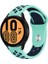 Samsung Galaxy Watch Uyumlu Kordon Silikon Nike Delikli Spor Kayış, Turkuaz- 1