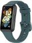 Huawei Band 7 Uyumlu Kordon Silikon Esnek Soft Yüzey Klipsli Yumuşak Spor Kayış, Yeşil 1