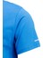 Erkek Bisiklet Yaka Mevsimlik Göğüs Baskılı Standart Fit Royal T-Shirt 3
