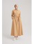 Polo Yaka Basic Pamuk Elbise 24Y9822 Camel 1