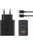 Yüksek Kaliteli 65W Pd Güç Adaptörü ve Kablosu 2 USB C Sam Için Bağlantı Noktaları ve USB A Bağlantı Noktası Süper Hızlı Şarj Seti 1