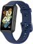 Huawei Band 7 Uyumlu Kordon Silikon Esnek Soft Yüzey Klipsli Yumuşak Spor Kayış, Lacivert 1