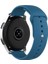 Samsung Galaxy Watch Active Uyumlu Kordon Silikon Yumuşak Esnek A+ Kalite Spor Kayış, Petrol M 3