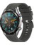 Samsung Galaxy Watch Uyumlu Kordon Silikon Yumuşak Suya Dayanıklı Kayış, Gri 2