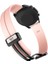 Samsung Galaxy Watch Uyumlu Kordon Silikon Magnetik Mıknatıslı Tokalı Spor Kayış, Pembe 4