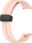 Samsung Galaxy Watch Uyumlu Kordon Silikon Magnetik Mıknatıslı Tokalı Spor Kayış, Pembe 5