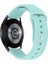 Samsung Galaxy Watch Active Uyumlu Kordon Silikon Yumuşak Esnek A+ Kalite Spor Kayış, Su Yeşil 2