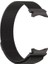 Samsung Galaxy Watch Uyumlu Kordon Hasır Metal Mıknatıslı Örgü Kayış, Siyah 3