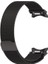 Samsung Galaxy Watch Uyumlu Kordon Hasır Metal Mıknatıslı Örgü Kayış, Siyah 4