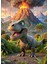 Karizma Tablo Ahşap Mdf Puzzle Yapboz Dinozor T-Rex Ormanda 120 Parça 25*35 cm 1