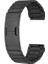 Xiaomi Mi Watch Uyumlu Kordon Paslanmaz Çelik Klipsli Kayış, Siyah 3