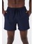 Miami Beach Lacivert Su Itici Özellikli Düz Renk Basic Erkek Plaj Deniz Şort Mayo - DG300-LACIVERT 1