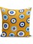 Nazar Serisi Çift Tarafı Dijital Baskılı 4'lü Kırlent Kılıfı Seti (Evil Eye Cushion Cover) 2