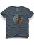 Uzayda Kaykay Tasarım T-Shirt 1