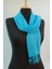 Turkuaz Keten Şal 7