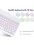 Apple iPad 9. Nesil 10.2 Inc (2021) Rgb LED Işıklı Türkçe Karakterli Bluetooth Özellikli Kalemlikli Klavyeli Kılıf A2602 A2604 A2603 A2605 2