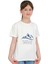 Kız Çocuk Kısa Kollu Bisiklet Yaka Uhud Baskılı T-Shirt 3