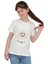 Kız Çocuk Kısa Kollu T-Shirt Bisiklet Yaka Iyi Kalpli Ol Baskılı 2