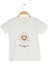 Kız Çocuk Kısa Kollu T-Shirt Bisiklet Yaka Iyi Kalpli Ol Baskılı 4