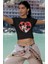 Fuddy Moda Kalp Içinde Mickey ve Minne Mouse Baskılı Crop Top, Sevimli Aşk Temalı Crop Bluz 2