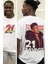 Oversize Renkli 21 Savage Sırt Baskılı T-Shirt Unisex Rap 1