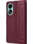 Oppo A78 4g Flip Kapak Için Flip Case Basit Iş Darbeye Deri (Yurt Dışından) 2