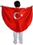 23 Nisan, 29 EKIM,10KASIM,30 Agustos, Kız Erkek Çocuk Ana Okulu Ay Yıldız Pelerin 10 Adet 5