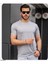 Mens Style Reflektör Şeritli Çizgili Spor T-Shirt 1