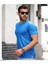 Mens Style Reflektör Şeritli Çizgili Spor T-Shirt 3