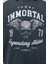 Immortal Slogan Baskılı Eskitme Efektli Sweatshirt 3