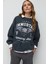 Immortal Slogan Baskılı Eskitme Efektli Sweatshirt 5