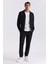 Siyah Slim Fit Sivri Yaka Erkek Takım Elbise10 1