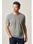 AC&Co / Altınyıldız Classics Erkek Sıyah-hakı-grı Melanj Slim Fit Dar Kesim Bisiklet Yaka 3'lü %100 Pamuk Tişört Paketi 6
