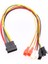 4pin Molex'ten 3pin Fan Güç Kablosu Adaptör Konektörü 12V 7V 5V Kablo (Yurt Dışından) 2
