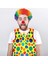 Paket Palyaço Kostüm Seti Cadılar Bayramı Cosplay Için Palyaço Peruk Burun Yelek (Yurt Dışından) 4