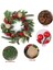 Noel Çelengi Çam Yapay Noel Ön Kapı Asılı Çelenk (Yurt Dışından) 5