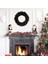 Kapı Pencere Şömine Noel Dekorasyonu Için Siyah Çelenk Garland (Yurt Dışından) 3