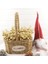 Yapay Meyve Sapları, 7,5 Inç Noel Parıltılı Meyveler (Altın) (Yurt Dışından) 3