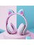 Kedi Kulak Bluetooth Subwoofer 7.1 Çevresel Ses Kulaklıkları(Pembe+Gri) (Yurt Dışından) 2