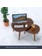 1:12 Dollhouse Üçgen Sehpa Bilgisayar Masası Çay Masası Ceviz (Yurt Dışından) 3