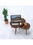 1:12 Dollhouse Üçgen Sehpa Bilgisayar Masası Çay Masası Ceviz (Yurt Dışından) 5